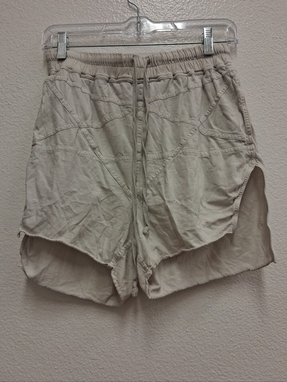 Rick Owens Womens High-Low Shorts RP01B4307-JA Size 2